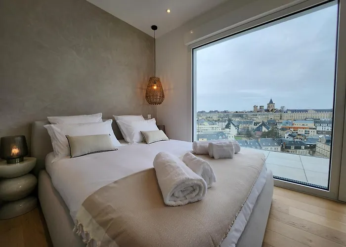 Le Davs - Splendide Avec Vue Panoramique - Salle De Sport Et Parking Gratuit 캉